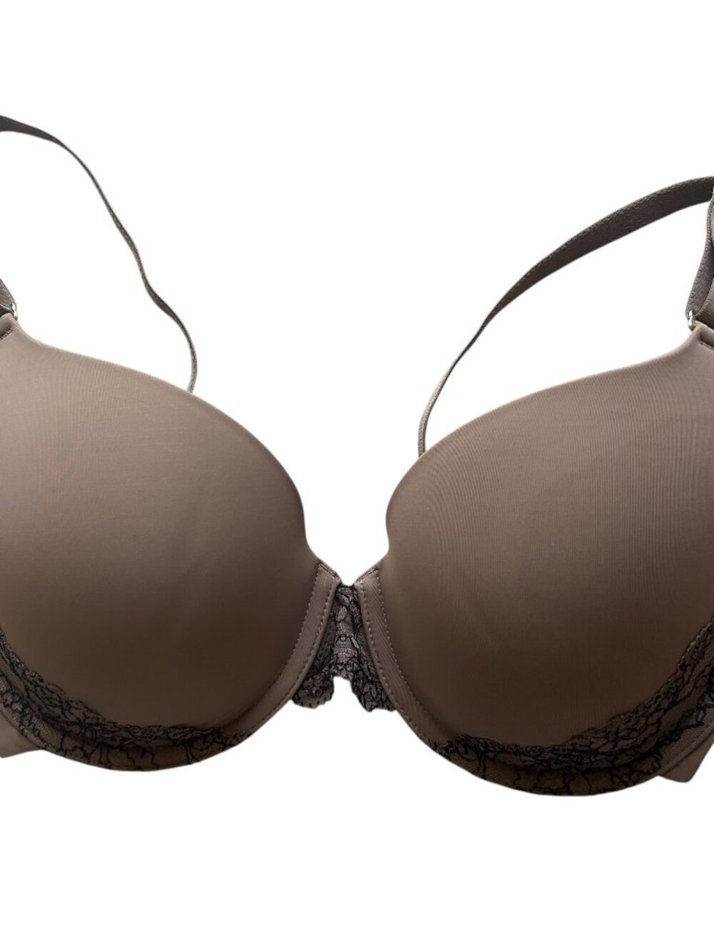 Soma Embraceable Full Coverage Lace Trim Bra Size 32DD Warm Amber